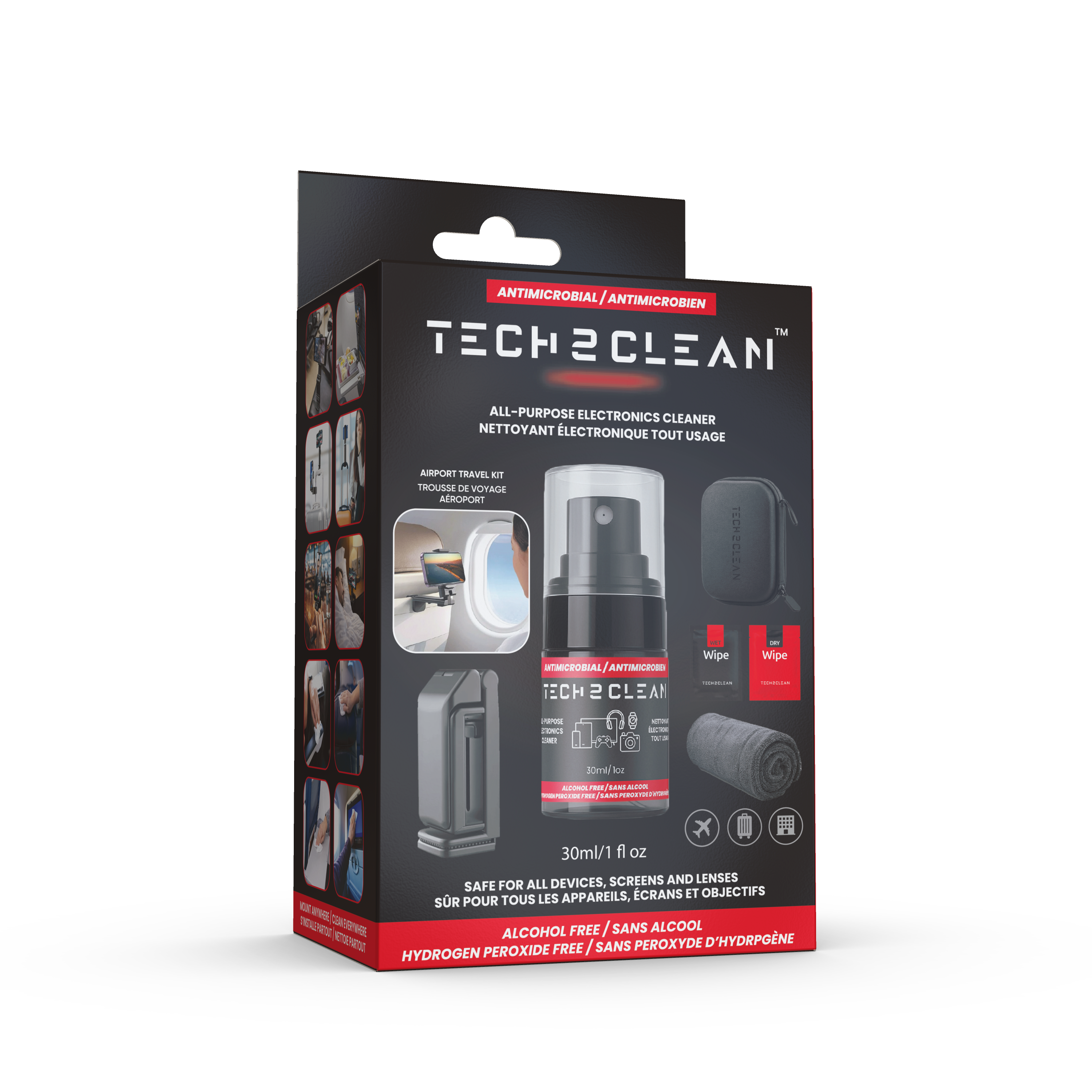AIRPORT TRAVEL CARE KIT PRO2 (30 ML) - TECH2CLEAN