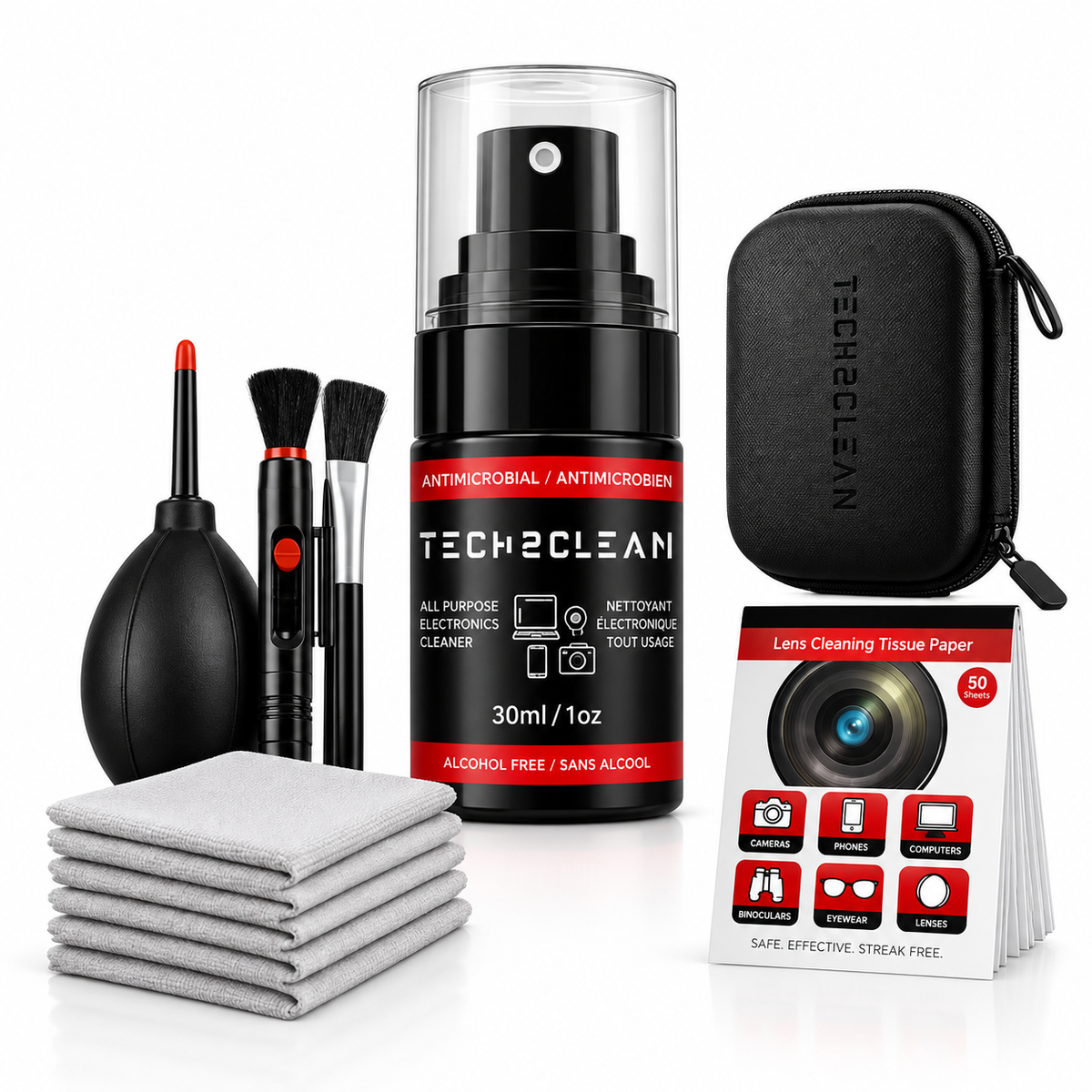 Camera Lens & Optics Cleaning Kit - TECH2CLEAN