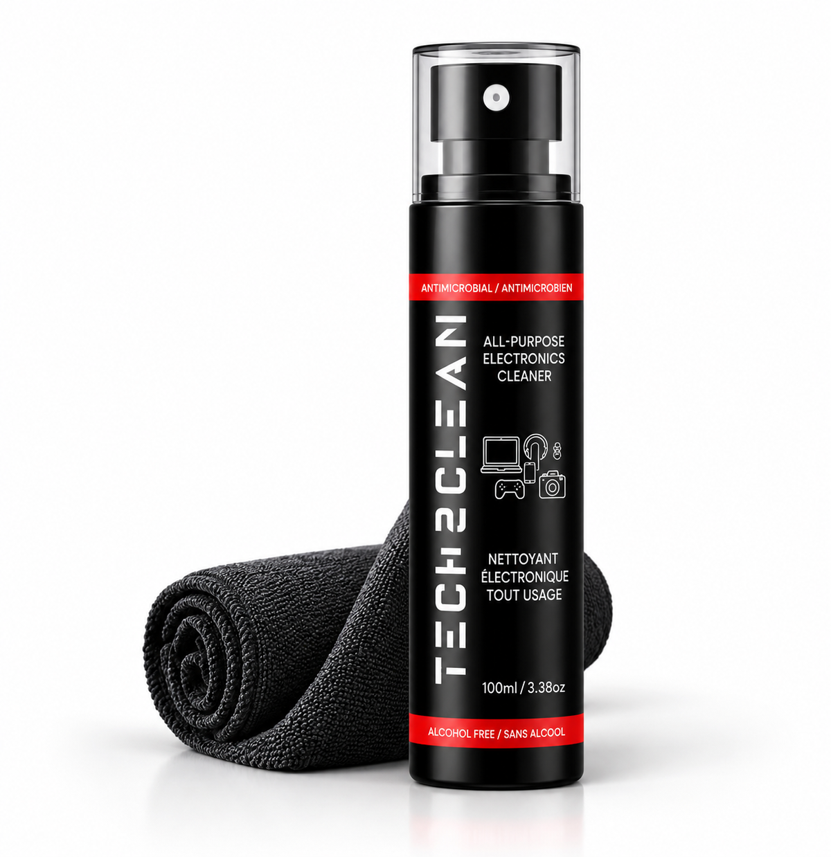Everyday XL Electronics Cleaner – 100 mL + Cloth - TECH2CLEAN